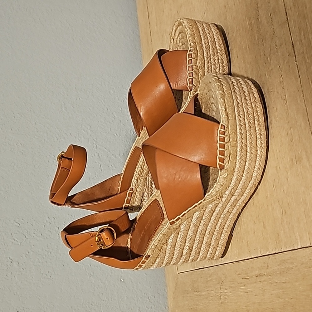 Size 6 Tory Burch Tan Espadrilles